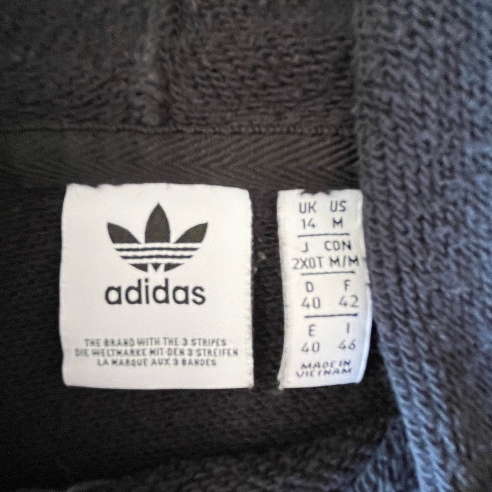 adidas Originals Cropped Hoodie, Women’s Medium Sweatshirt Retro Streetwear - Picture 7 of 8